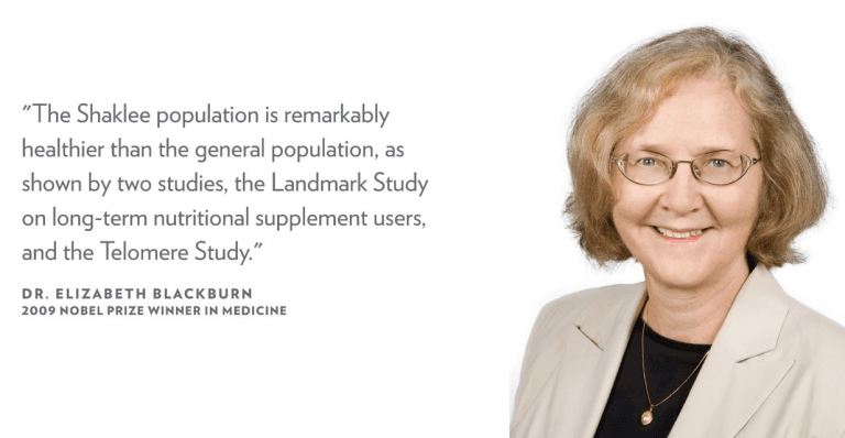 Dr. Blackburn on the health of Shaklee population Vivix reference.